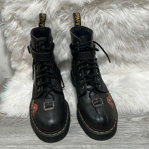 Dr. Martens Gomez Botanics Embroidered Floral Studded Boots